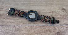 Load image into Gallery viewer, Paracord Watchband compatible with Garmin Approach, D2, Descent, Enduro, Epix (Gen 2), Fenix, Forerunner 230/235/630/735XT/935/955, Instinct, MARQ, Tactix, Quatix (watch not included).
