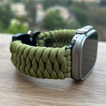 Charger l&#39;image dans la galerie, Paracord Watch Band compatible with Apple Watch  Series 1, 2, 3, 4, 5, 6, 7, 8, 9, Ultra, Ultra 2 &amp; SE (watch not included)
