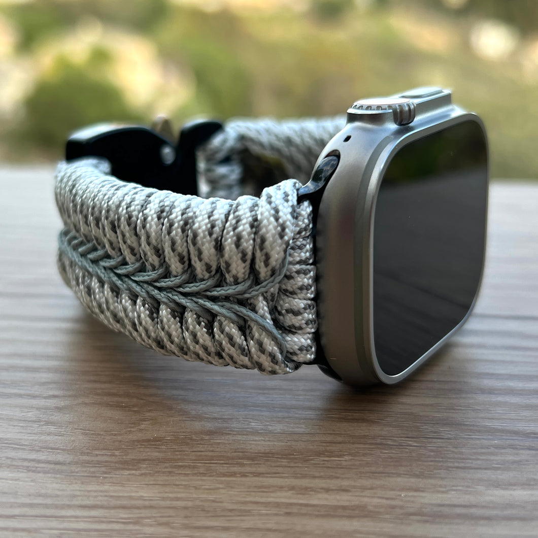 Paracord Watch Band compatible with Apple Watch  Series 1, 2, 3, 4, 5, 6, 7, 8, 9, Ultra, Ultra 2 & SE (watch not included)