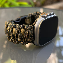 Lade das Bild in den Galerie-Viewer, Paracord Watch Band compatible with Apple Watch  Series 1, 2, 3, 4, 5, 6, 7, 8, Ultra &amp; SE (watch not included)
