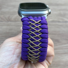 Cargar imagen en el visor de la galería, Paracord Watch Band compatible with Apple Watch  Series 1, 2, 3, 4, 5, 6, 7, 8, 9, Ultra, Ultra 2 &amp; SE (watch not included)
