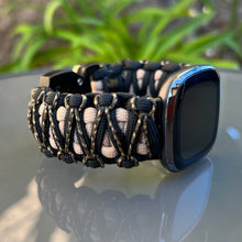 Load image into Gallery viewer, Paracord Watch Band compatible with Fitbit Versa 1, Versa Lite, Versa 2, Versa 3, Versa 4, Sense, Sense 2 (watch not included).
