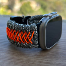 Cargar imagen en el visor de la galería, Paracord Watch Band compatible with Apple Watch  Series 1, 2, 3, 4, 5, 6, 7, 8, 9, Ultra, Ultra 2 &amp; SE (watch not included)
