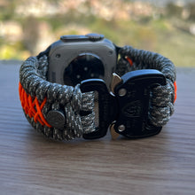 Cargar imagen en el visor de la galería, Paracord Watch Band compatible with Apple Watch  Series 1, 2, 3, 4, 5, 6, 7, 8, 9, Ultra, Ultra 2 &amp; SE (watch not included)
