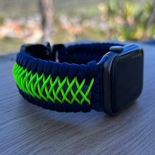 Cargar imagen en el visor de la galería, Paracord Watch Band compatible with Apple Watch  Series 1, 2, 3, 4, 5, 6, 7, 8, 9, Ultra, Ultra 2 &amp; SE (watch not included)
