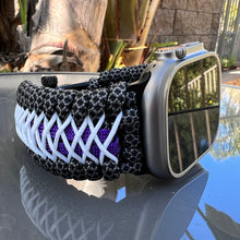 Cargar imagen en el visor de la galería, Paracord Watch Band compatible with Apple Watch  Series 1, 2, 3, 4, 5, 6, 7, 8, 9, Ultra, Ultra 2 &amp; SE (watch not included)
