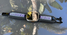 Cargar imagen en el visor de la galería, Paracord Watch Band compatible with Apple Watch  Series 1, 2, 3, 4, 5, 6, 7, 8, 9, Ultra, Ultra 2 &amp; SE (watch not included)
