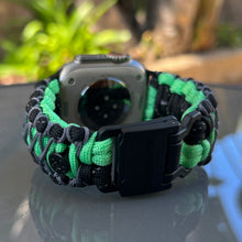 Cargar imagen en el visor de la galería, Paracord Watch Band compatible with Apple Watch  Series 1, 2, 3, 4, 5, 6, 7, 8, 9, Ultra, Ultra 2 &amp; SE (watch not included)
