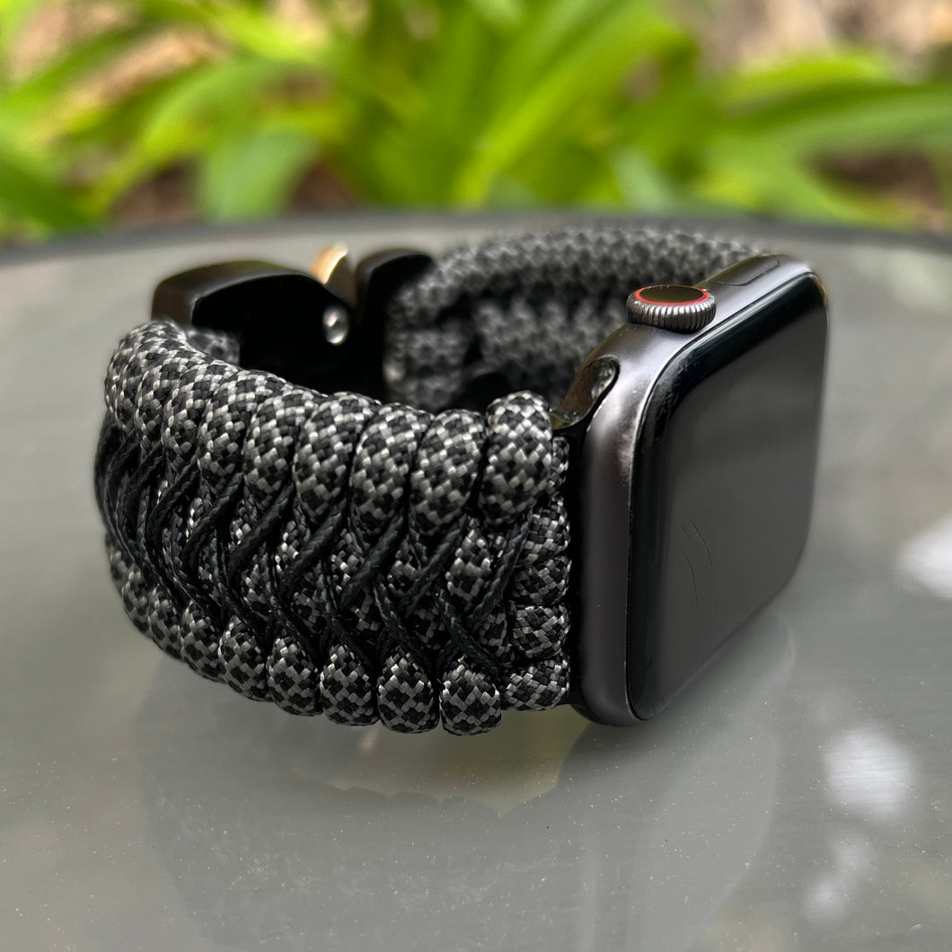 Paracord Watch Band compatible with Apple Watch  Series 1, 2, 3, 4, 5, 6, 7, 8, 9, Ultra, Ultra 2 & SE (watch not included)