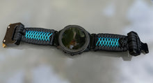 Load image into Gallery viewer, Paracord Watchband compatible with Garmin Approach, D2, Descent, Enduro, Epix (Gen 2), Fenix, Forerunner 230/235/630/735XT/935/955, Instinct, MARQ, Tactix, Quatix (watch not included).
