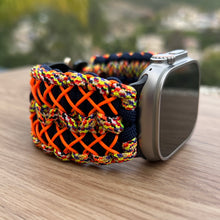 Cargar imagen en el visor de la galería, Paracord Watch Band compatible with Apple Watch  Series 1, 2, 3, 4, 5, 6, 7, 8, 9, Ultra, Ultra 2 &amp; SE (watch not included)
