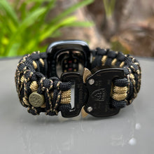 Load image into Gallery viewer, Paracord Watch Band compatible with Fitbit Versa 1, Versa Lite, Versa 2, Versa 3, Versa 4, Sense, Sense 2 (watch not included).
