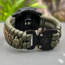 Load image into Gallery viewer, Paracord Watchband compatible with Garmin Approach, D2, Descent, Enduro, Epix (Gen 2), Fenix, Forerunner 230/235/630/735XT/935/955, Instinct, MARQ, Tactix, Quatix (watch not included).
