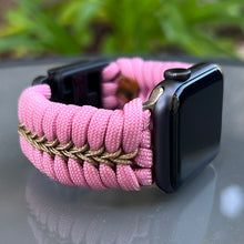 Load image into Gallery viewer, Paracord Watch Band compatible with Apple Watch  Series 1, 2, 3, 4, 5, 6, 7, 8, 9, Ultra, Ultra 2 &amp; SE (watch not included)
