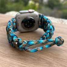 Lade das Bild in den Galerie-Viewer, Paracord Watch Band compatible with Apple Watch  Series 1, 2, 3, 4, 5, 6, 7, 8, 9, Ultra, Ultra 2 &amp; SE (watch not included)
