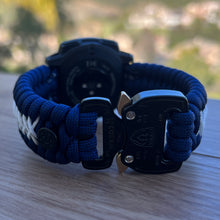 Cargar imagen en el visor de la galería, Paracord Watchband compatible with Garmin Approach, D2, Descent, Enduro, Epix (Gen 2), Fenix, Forerunner 230/235/630/735XT/935/955, Instinct, MARQ, Tactix, Quatix (watch not included).
