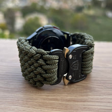 Cargar imagen en el visor de la galería, Paracord Watchband compatible with Samsung Galaxy Watch Ultra, Galaxy Watch 3, Galaxy Watch 4, Galaxy Watch 5, Galaxy Watch 6, Galaxy Watch 7 (watch not included)
