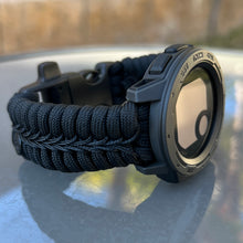 Cargar imagen en el visor de la galería, Paracord Watchband compatible with Garmin Approach, D2, Descent, Enduro, Epix (Gen 2), Fenix, Forerunner 230/235/630/735XT/935/955, Instinct, MARQ, Tactix, Quatix (watch not included).
