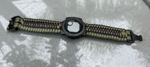 Load image into Gallery viewer, Paracord Watchband compatible with Garmin Approach, D2, Descent, Enduro, Epix (Gen 2), Fenix, Forerunner 230/235/630/735XT/935/955, Instinct, MARQ, Tactix, Quatix (watch not included).
