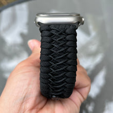 Cargar imagen en el visor de la galería, Paracord Watch Band compatible with Apple Watch  Series 1, 2, 3, 4, 5, 6, 7, 8, 9, Ultra, Ultra 2 &amp; SE (watch not included)
