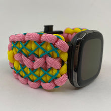 Charger l&#39;image dans la galerie, Paracord Watch Band compatible with Fitbit Versa 1, Versa Lite, Versa 2, Versa 3, Versa 4, Sense, Sense 2 (watch not included).
