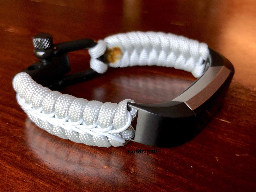 Paracord watch band compatible with Fitbit Alta and Fitbit Alta HR (watch not included)