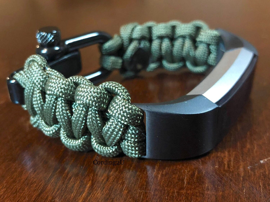 Paracord watch band compatible with Fitbit Alta and Fitbit Alta HR (watch not included)