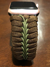 Lade das Bild in den Galerie-Viewer, Paracord Watch Band compatible with Apple Watch  Series 1, 2, 3, 4, 5, 6, 7 &amp; SE (watch not included)
