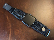 Cargar imagen en el visor de la galería, Paracord Watch Band compatible with Apple Watch  Series 1, 2, 3, 4, 5, 6, 7, 8, 9, Ultra, Ultra 2 &amp; SE (watch not included)
