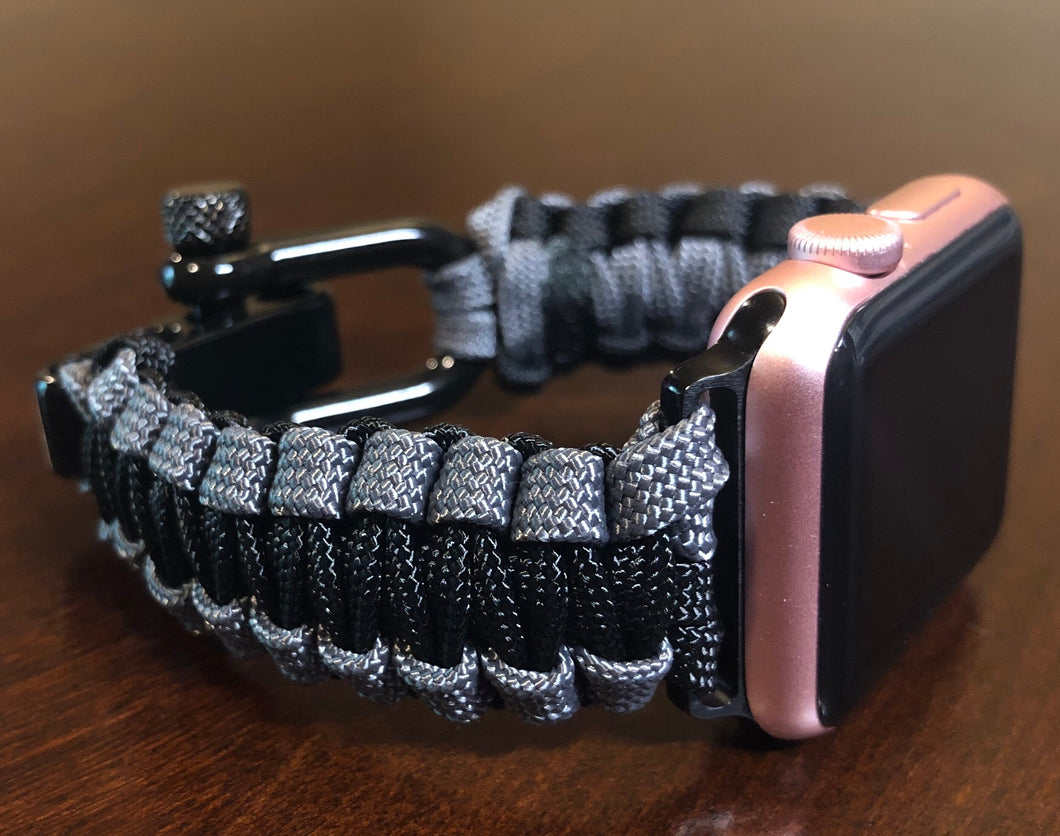 Paracord Watch Band compatible with Apple Watch  Series 1, 2, 3, 4, 5, 6, 7, 8, Ultra & SE (watch not included)