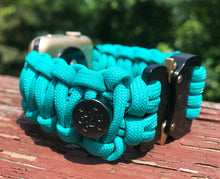 Cargar imagen en el visor de la galería, Paracord Watch Band compatible with Apple Watch  Series 1, 2, 3, 4, 5, 6 &amp; SE (watch not included)
