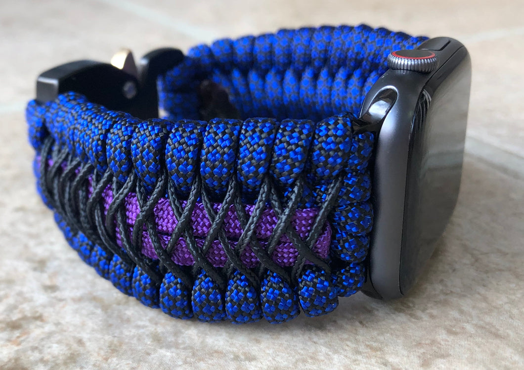 Paracord Watch Band compatible with Apple Watch  Series 1, 2, 3, 4, 5, 6, 7, 8, Ultra & SE (watch not included)