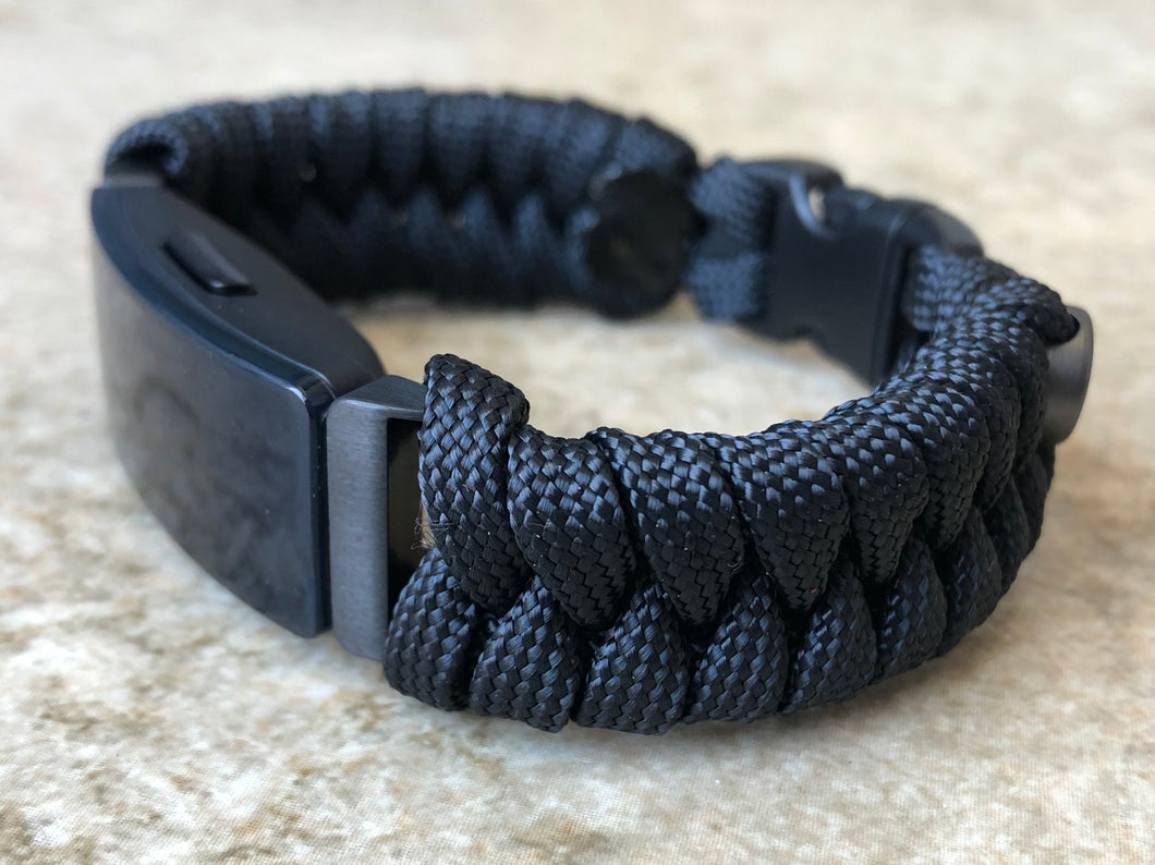 Paracord watch band compatible with Fitbit Inspire, Fitbit Inspire HR, Fitbit Inspire 2, Fitbit Ace 2  (watch not included)