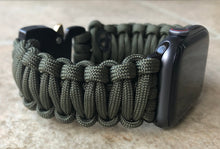 Charger l&#39;image dans la galerie, Paracord Watch Band compatible with Apple Watch  Series 1, 2, 3, 4, 5, 6, 7, 8, Ultra &amp; SE (watch not included)
