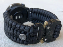 Lade das Bild in den Galerie-Viewer, Paracord watch band compatible with Garmin Approach S12/S40/S42, D2 Air/X10, Vivoactive, Venu, Vivomove, Forerunner 55/245/255/645/745 (watch not included)
