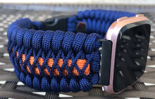 Cargar imagen en el visor de la galería, Paracord Watch Band compatible with Fitbit Versa 1, Versa Lite, Versa 2, Versa 3, Versa 4, Sense, Sense 2 (watch not included).
