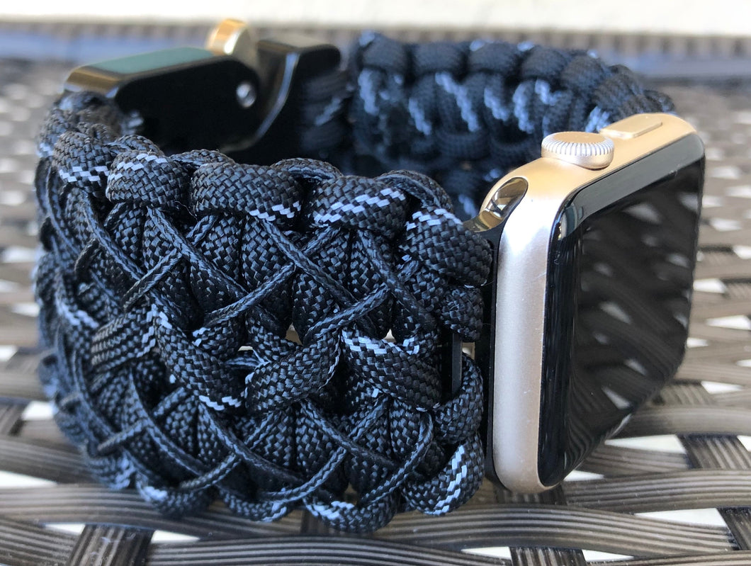 Paracord Watch Band compatible with Apple Watch  Series 1, 2, 3, 4, 5, 6, 7, 8, Ultra & SE (watch not included)