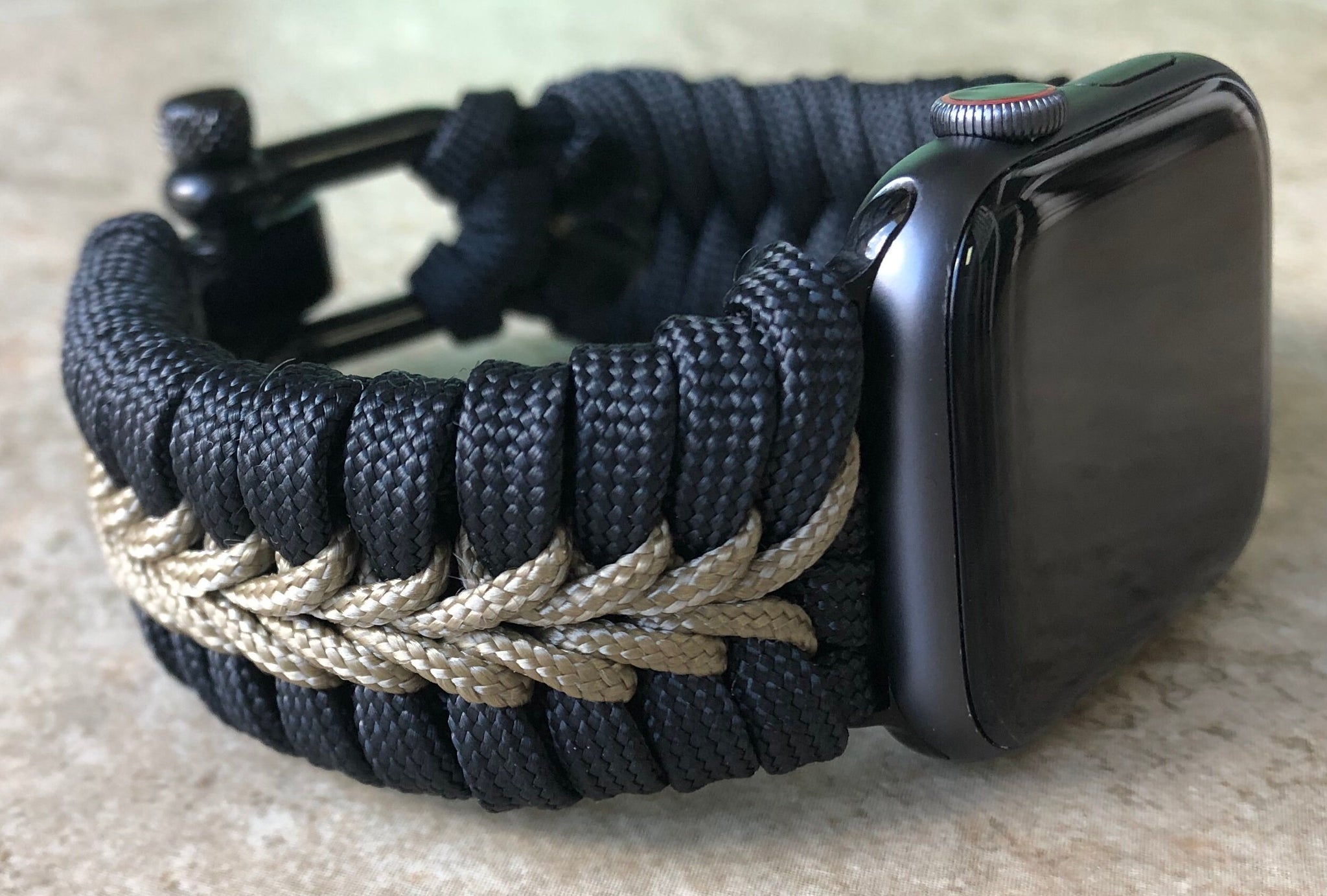 Cording2U Paracord Watch Band for Apple Watch Series 1, 2, 3, 4, 5, 6, 7, 8, 9, Ultra, Ultra 2, and SE (watch Not Included)