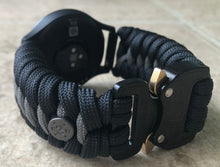 Cargar imagen en el visor de la galería, Garmin Watch Band, Garmin Vivomove HR, Paracord Band, Paracord Strap, 550 Cord Garmin Strap, Garmin Paracord
