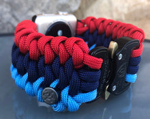 Cargar imagen en el visor de la galería, Paracord Watch Band compatible with Apple Watch  Series 1, 2, 3, 4, 5, 6, 7, 8, 9, Ultra, Ultra 2 &amp; SE (watch not included)
