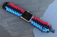 Cargar imagen en el visor de la galería, Paracord Watch Band compatible with Apple Watch  Series 1, 2, 3, 4, 5, 6, 7, 8, 9, Ultra, Ultra 2 &amp; SE (watch not included)
