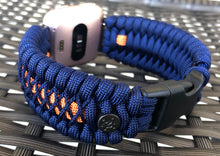 Cargar imagen en el visor de la galería, Paracord Watch Band compatible with Fitbit Versa 1, Versa Lite, Versa 2, Versa 3, Versa 4, Sense, Sense 2 (watch not included).
