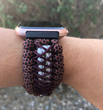 Load image into Gallery viewer, Paracord Watch Band compatible with Fitbit Versa 1, Versa Lite, Versa 2, Versa 3, Versa 4, Sense, Sense 2 (watch not included).
