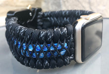 Lade das Bild in den Galerie-Viewer, Paracord Watch Band compatible with Apple Watch  Series 1, 2, 3, 4, 5, 6, 7 &amp; SE (watch not included)
