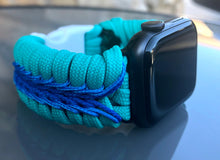 Cargar imagen en el visor de la galería, Paracord Watch Band compatible with Apple Watch  Series 1, 2, 3, 4, 5, 6, 7, 8, 9, Ultra, Ultra 2 &amp; SE (watch not included)
