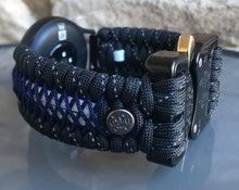 Cargar imagen en el visor de la galería, Garmin Watch Band, Garmin Vivomove HR, Paracord Band, Paracord Strap, 550 Cord Garmin Strap, Garmin Paracord
