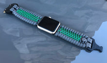 Lade das Bild in den Galerie-Viewer, Paracord Watch Band compatible with Apple Watch  Series 1, 2, 3, 4, 5, 6, 7, 8, Ultra &amp; SE (watch not included)
