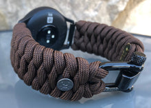 Cargar imagen en el visor de la galería, Garmin Watch Band, Garmin Vivomove HR, Paracord Band, Paracord Strap, 550 Cord Garmin Strap, Garmin Paracord
