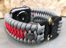 Cargar imagen en el visor de la galería, Paracord Watch Band compatible with Apple Watch  Series 1, 2, 3, 4, 5, 6, 7, 8, Ultra &amp; SE (watch not included)
