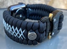 Cargar imagen en el visor de la galería, Paracord Watch Band compatible with Apple Watch  Series 1, 2, 3, 4, 5, 6 &amp; SE (watch not included)
